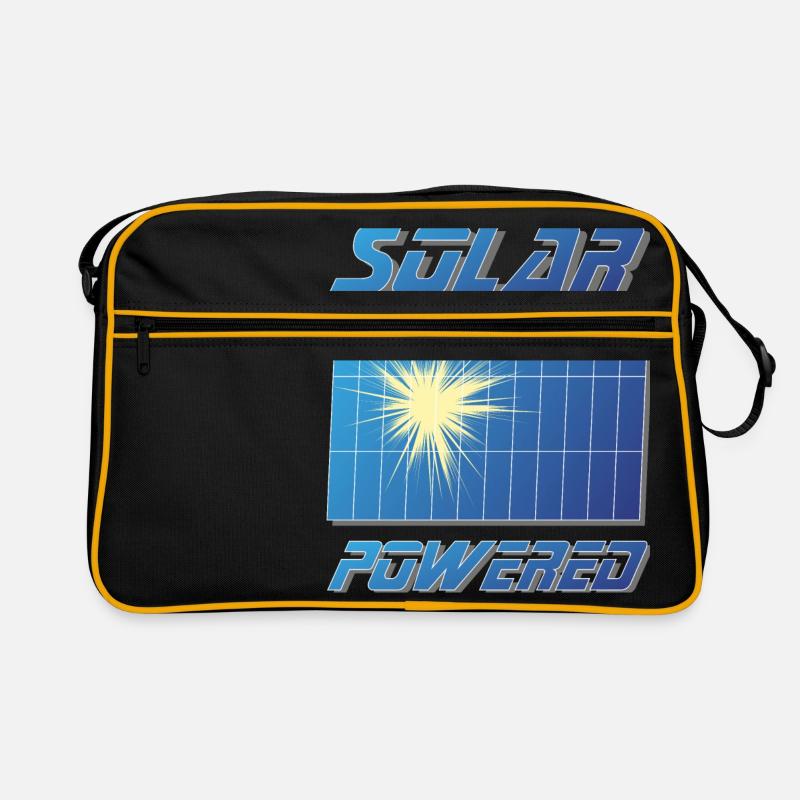 For proud Solar Environmentalists Solar Panel Retro Bag