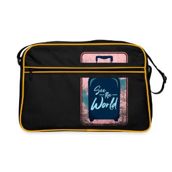travel - Retro Bag - black/gold - Front