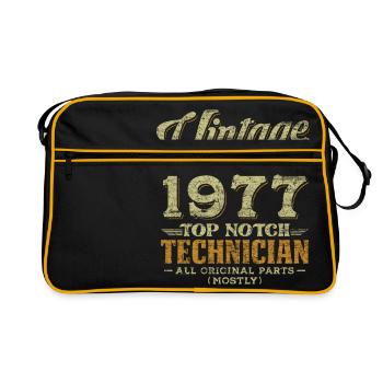 Vintage 1977 Top Notch Technician - Retro Bag - black/gold - Front