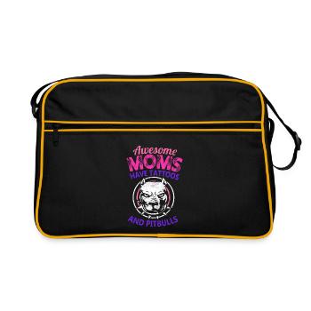 Süße Mütter Tag tolle Mutter haben Tattoos und - Retro Tasche - Schwarz/Gold - Vorne