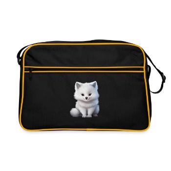 Renard arctique Renard animal animal Nature Renard - Sac Retro - noir/or - Devant
