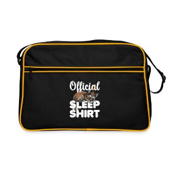Lemur Chemise de Nuit Officielle Lazy Relax - Sac Retro - noir/or - Devant
