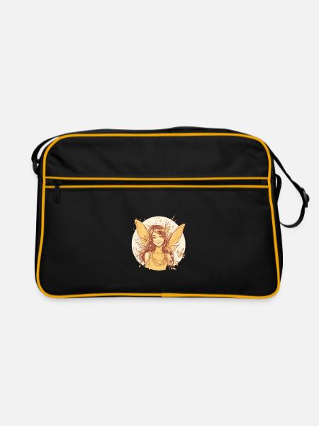 Wald Fee - Retro Tasche - Schwarz/Gold