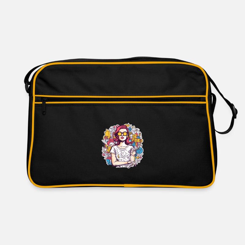Frau Retro Tasche