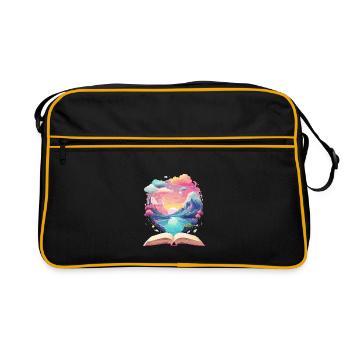 Enchanting Books Worlds - Retro Bag - black/gold - Front