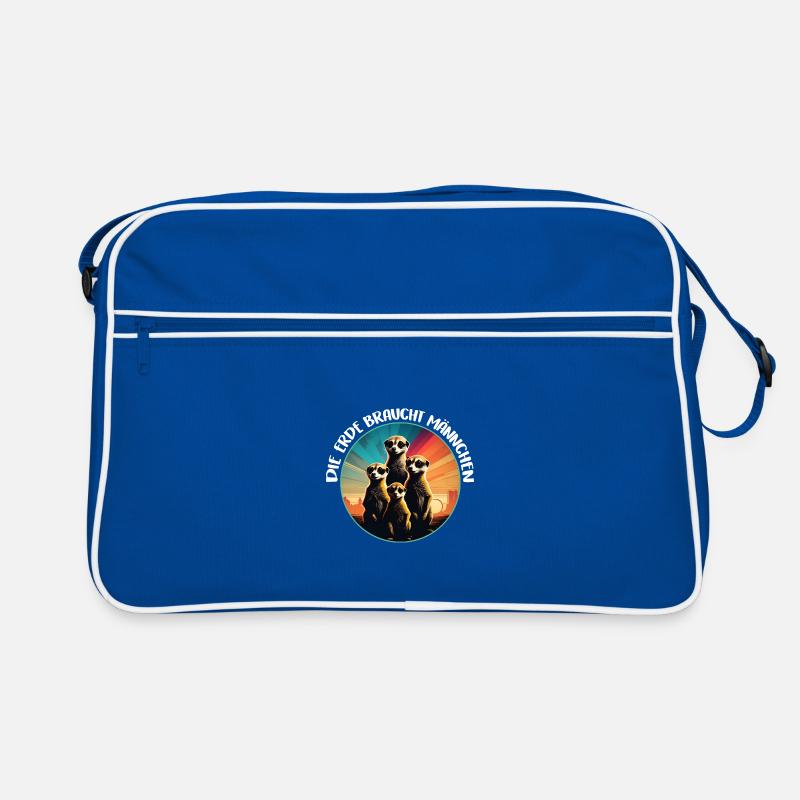 Coole Erdmännchen lustiger Erdmännchenspruch Retro Tasche
