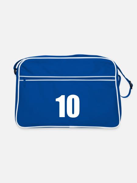 10 - Retro Bag - blue/white - Front