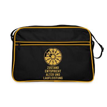 Condition corresponds to age and mileage - HU - Retro Bag - black/gold - Front