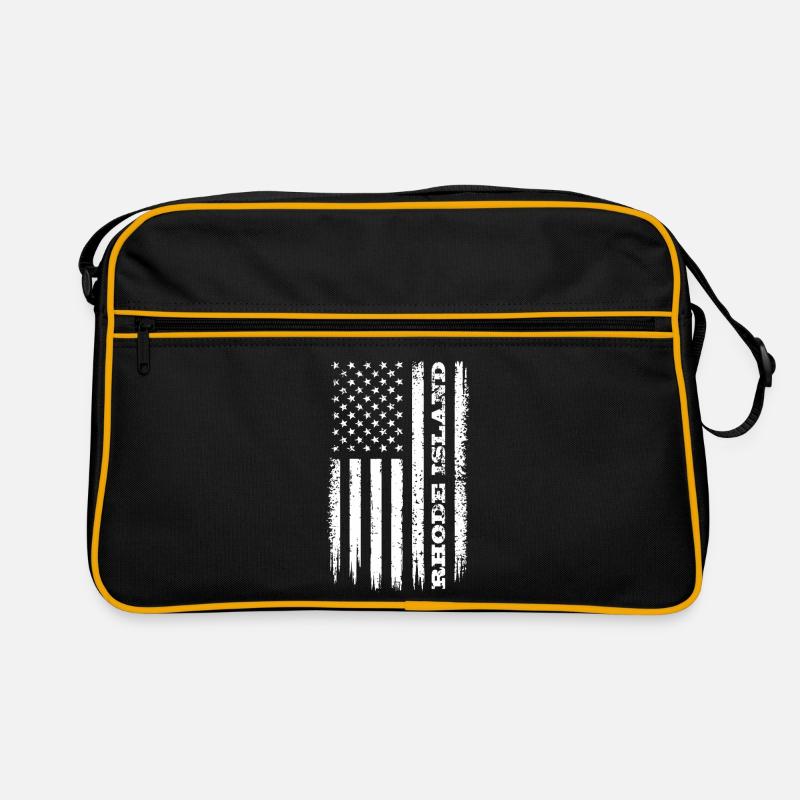 Flag USA Rhode Island State Gift Retro Bag