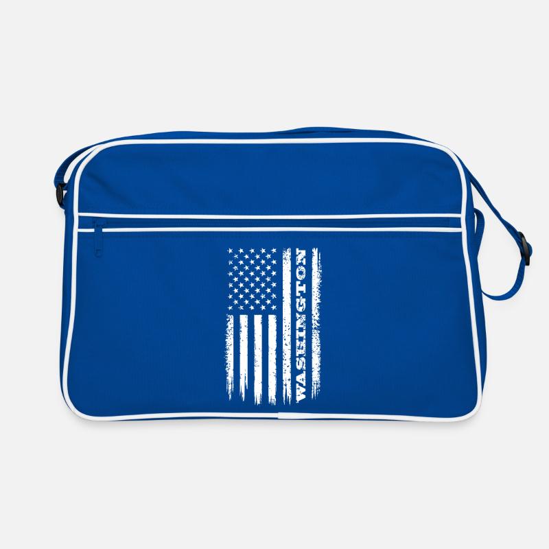 Flagge USA Washington Bundesstaat Geschenk Retro Tasche