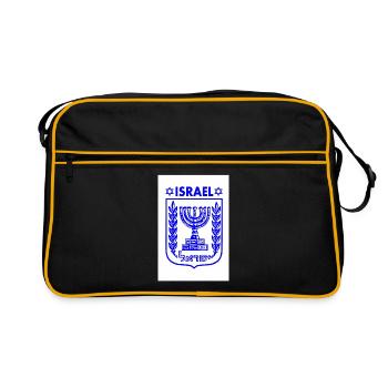 Menorah Coat of Arms of Israel Coat of Arms of Israel - Retro Bag - black/gold - Front