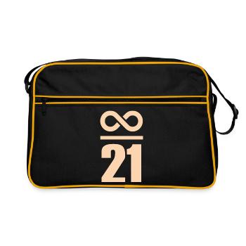 Infinite by 21 million Bitcoin Infinity - Retro Bag - black/gold - Front
