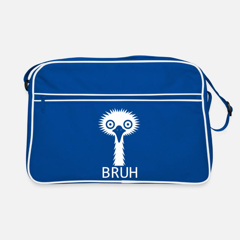 Whimsical minimalist bouquet and emu design Retro Bag