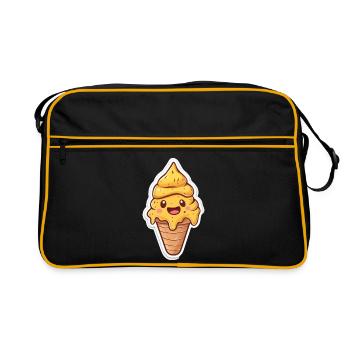 Eiscreme Eis - Retro Bag - black/gold - Front