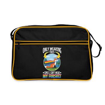 Certified furry - Retro Bag - black/gold - Front