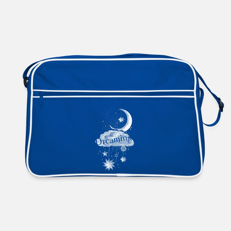 Dreaming Moon Cloud Stars Desig Retro Bag
