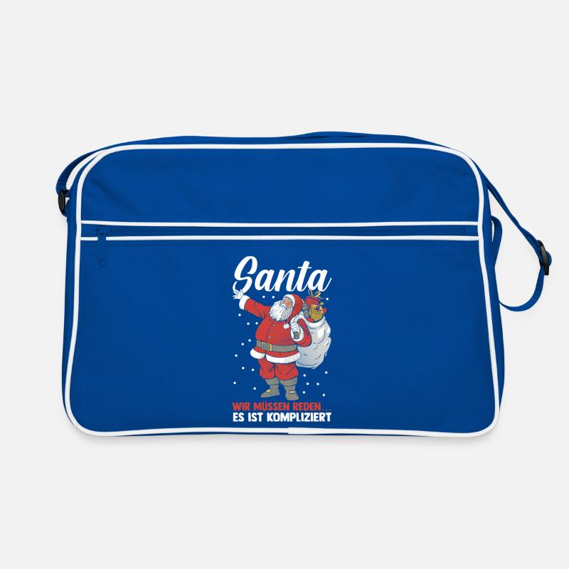 Noël du Père Noël Espiègle Noël Sac Retro