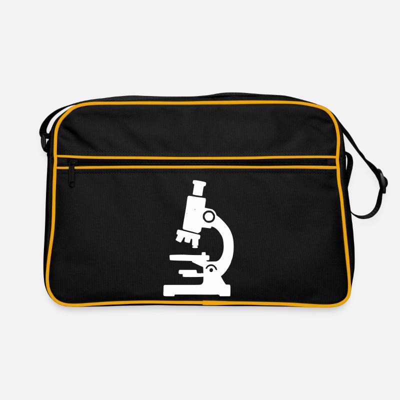 Laboratoire de la Silhouette du Microscope Sac Retro