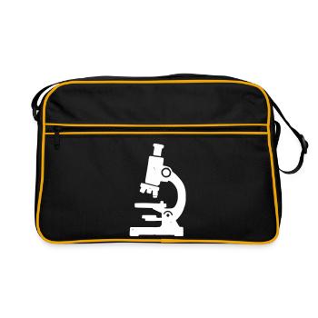Texture du tampon microscope - Sac Retro - noir/or - Devant