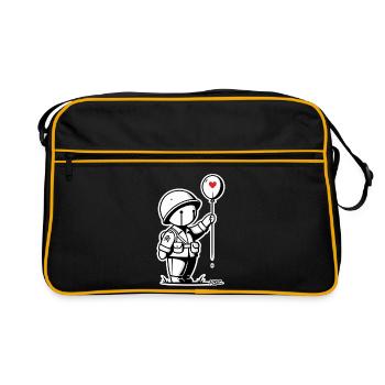Loving Tiny Soldier Balloon - Retro Bag - black/gold - Front