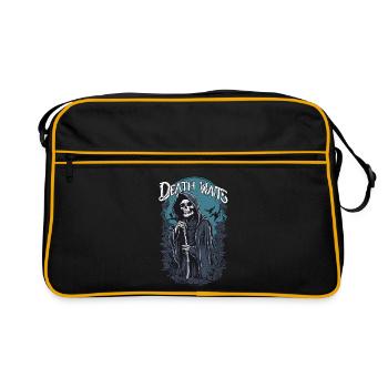 Grim Reaper « La mort attend » Art gothique - Sac Retro - noir/or - Devant