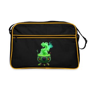 Chaudron de sorcière - Sac Retro - noir/or - Devant