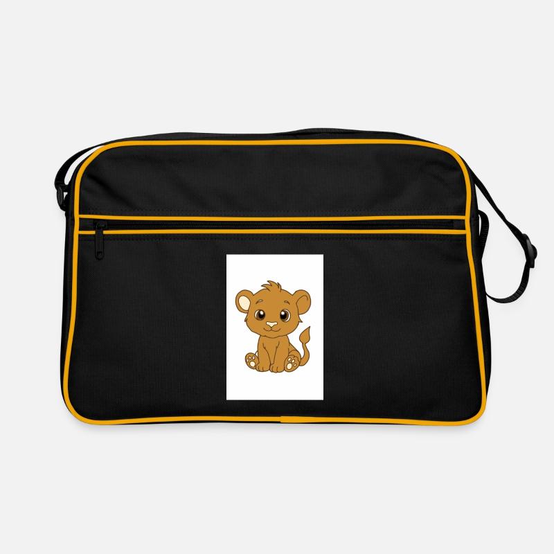 Kawaii lion cub Retro Bag