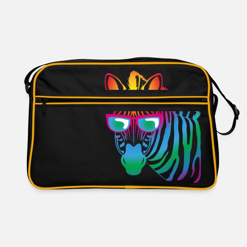 cool Zebra Retro Bag