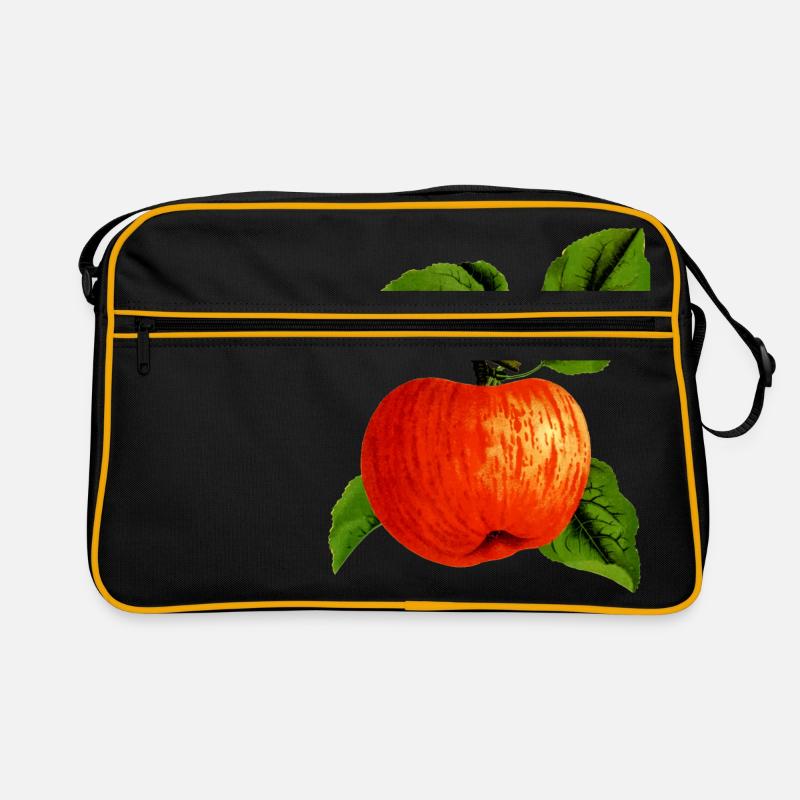Apple Apple Veggie Fruit Fruits Tree Tree3 Retro Bag