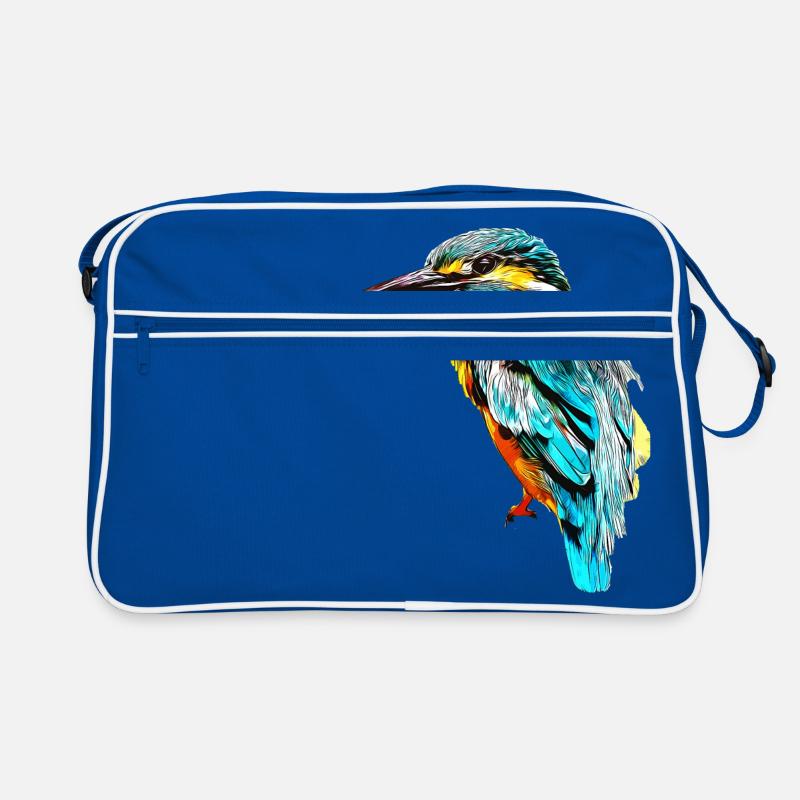 gxp oiseau de glace kingfisher vector art Sac Retro