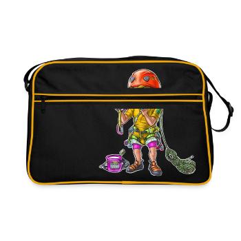 Bébé Grimpeur Enfant 00 - Sac Retro - noir/or - Devant