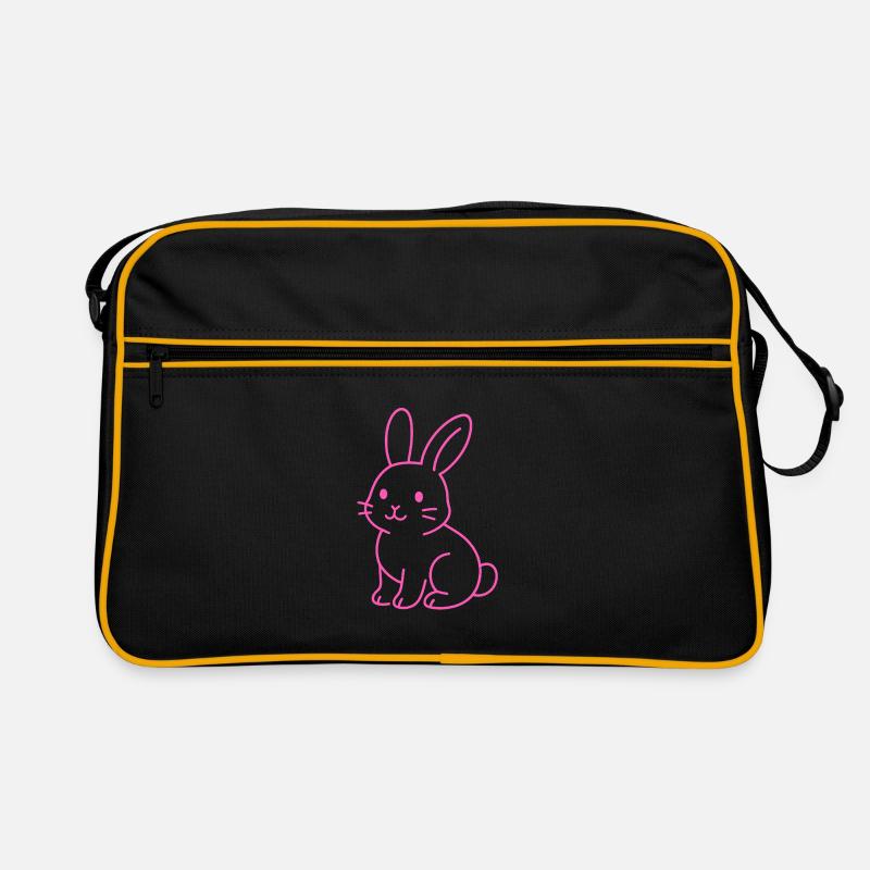 Neon Rabbit Retro Tasche