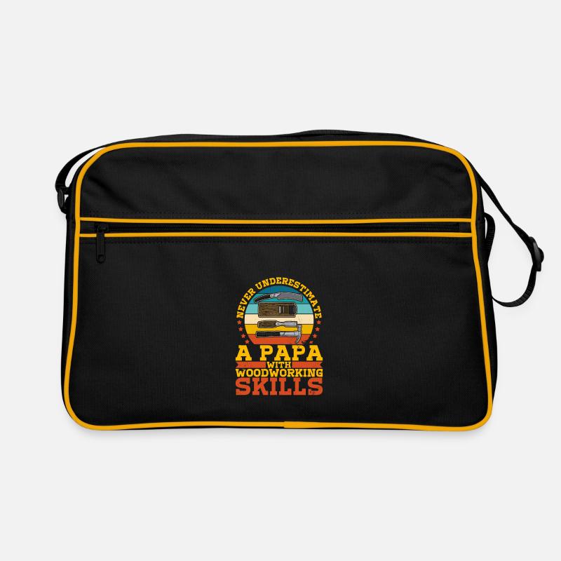 carpenter carpentry carpentry woodworker profession Retro Bag