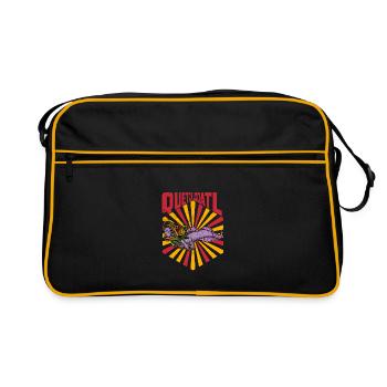 Quetzalcoatl Axolotl Mexique Divinité Aztèque - Sac Retro - noir/or - Devant