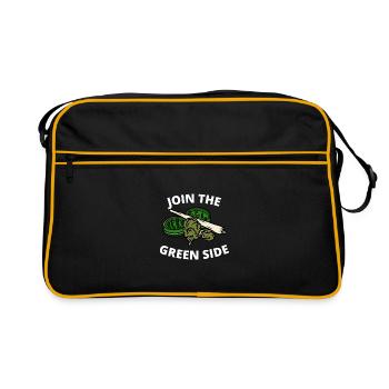 Join the green side Stoner Shirt - Retro Bag - black/gold - Front