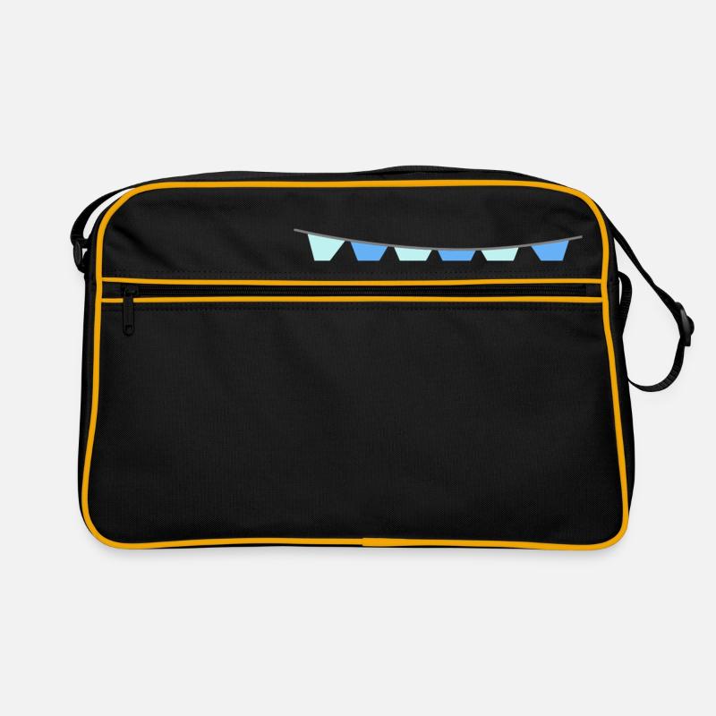 simple party pattern - Retro Bag - black/gold