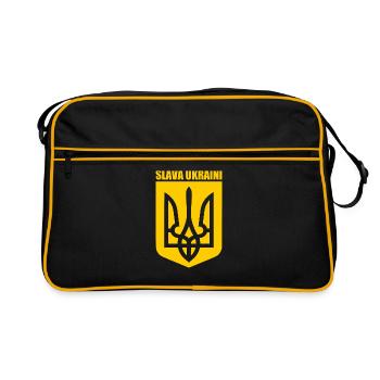 Slava ukraini - Sac Retro - noir/or - Devant