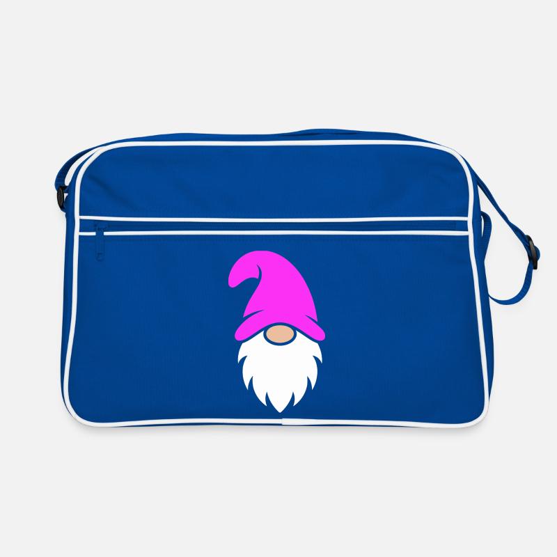Pink Hat Christmas Gnome Retro Bag