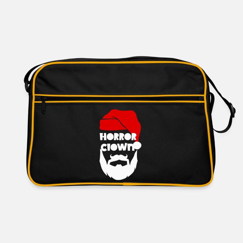 Horror Clown Santa Retro Tasche