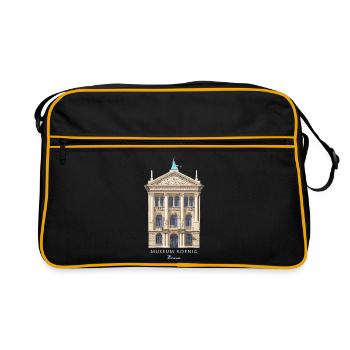 Bonn, Musée König, dessiné à la main - Sac Retro - noir/or - Devant