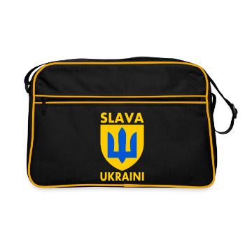 Slava ukraini - Sac Retro - noir/or - Devant