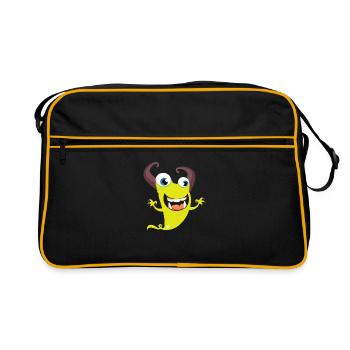 Monstaa Originaals Monster # 8 - Sac Retro - noir/or - Devant