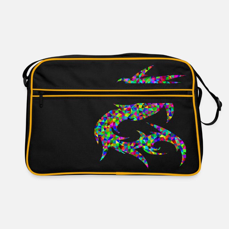 Dragon Neon Geometric Gift Retro Bag