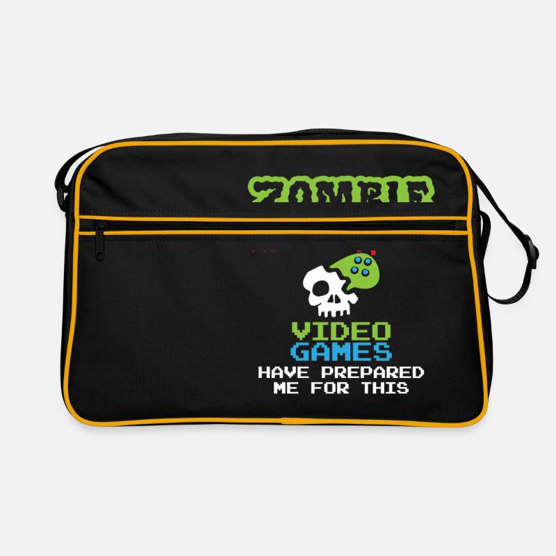Gamer Zombies Videospieler Controller Geschenk Retro Tasche