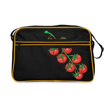 Cocktail tomatoes Party tomatoes Tomatoes Paradeiser - Retro Bag - black/gold - Front