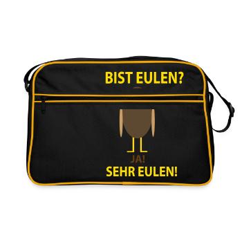 Are owls - Retro Bag - black/gold - Front