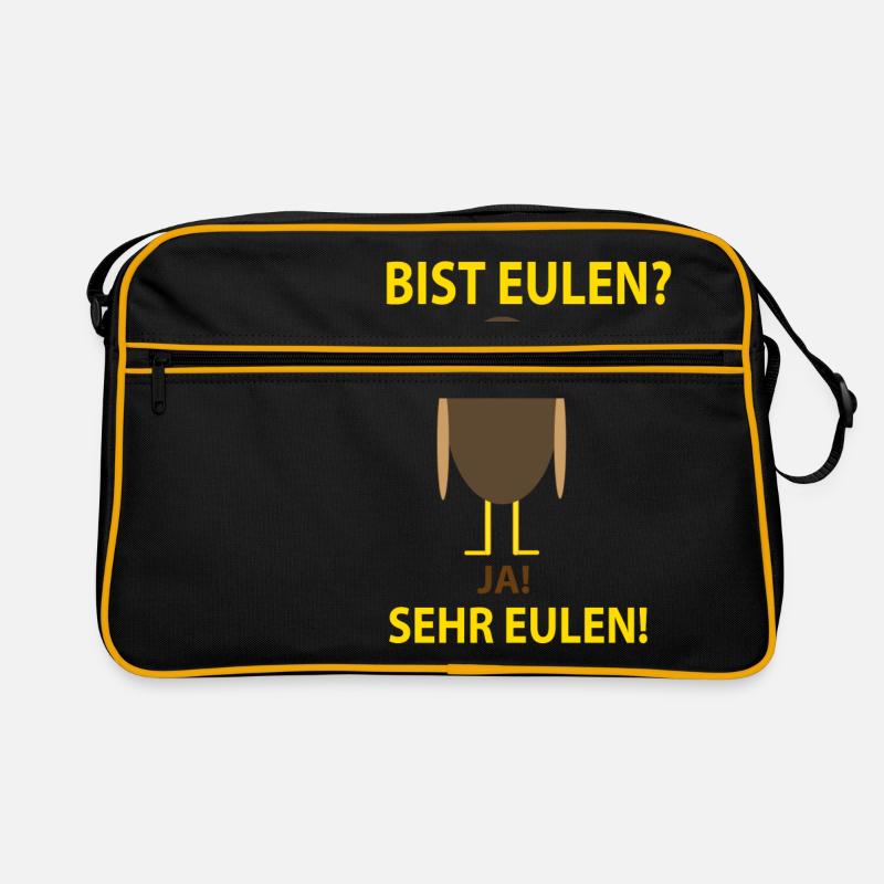 Are owls - Retro Bag - black/gold