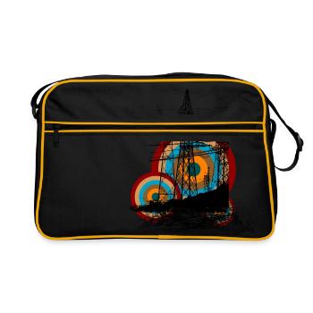electric - Retro Tasche - Schwarz/Gold - Vorne