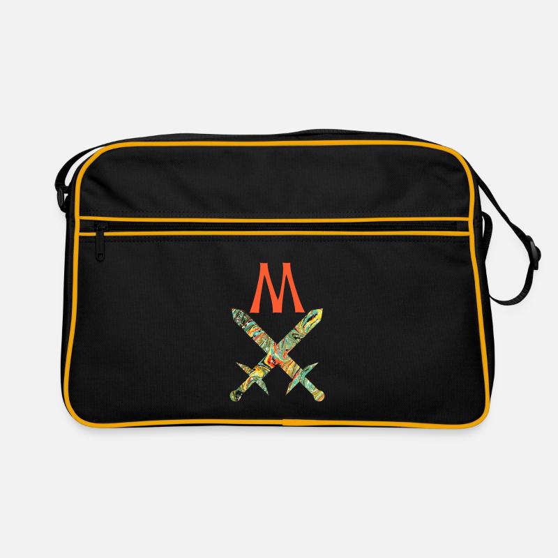 gekreuzte schwerter e 200 m Retro Tasche