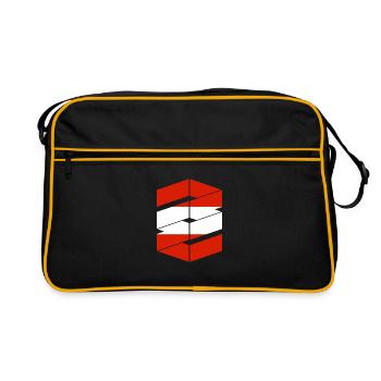 Austria Flag Austria Austrian Flag AT - Retro Bag - black/gold - Front